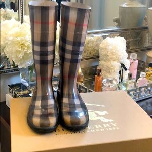 Burberry rain boots